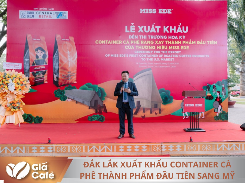 Đắk Lắk xuất khẩu container c&agrave; ph&ecirc; th&agrave;nh phẩm đầu ti&ecirc;n sang Mỹ